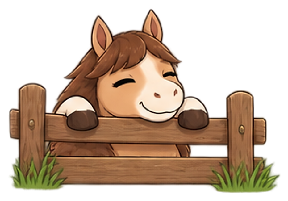 Calypso at a fence